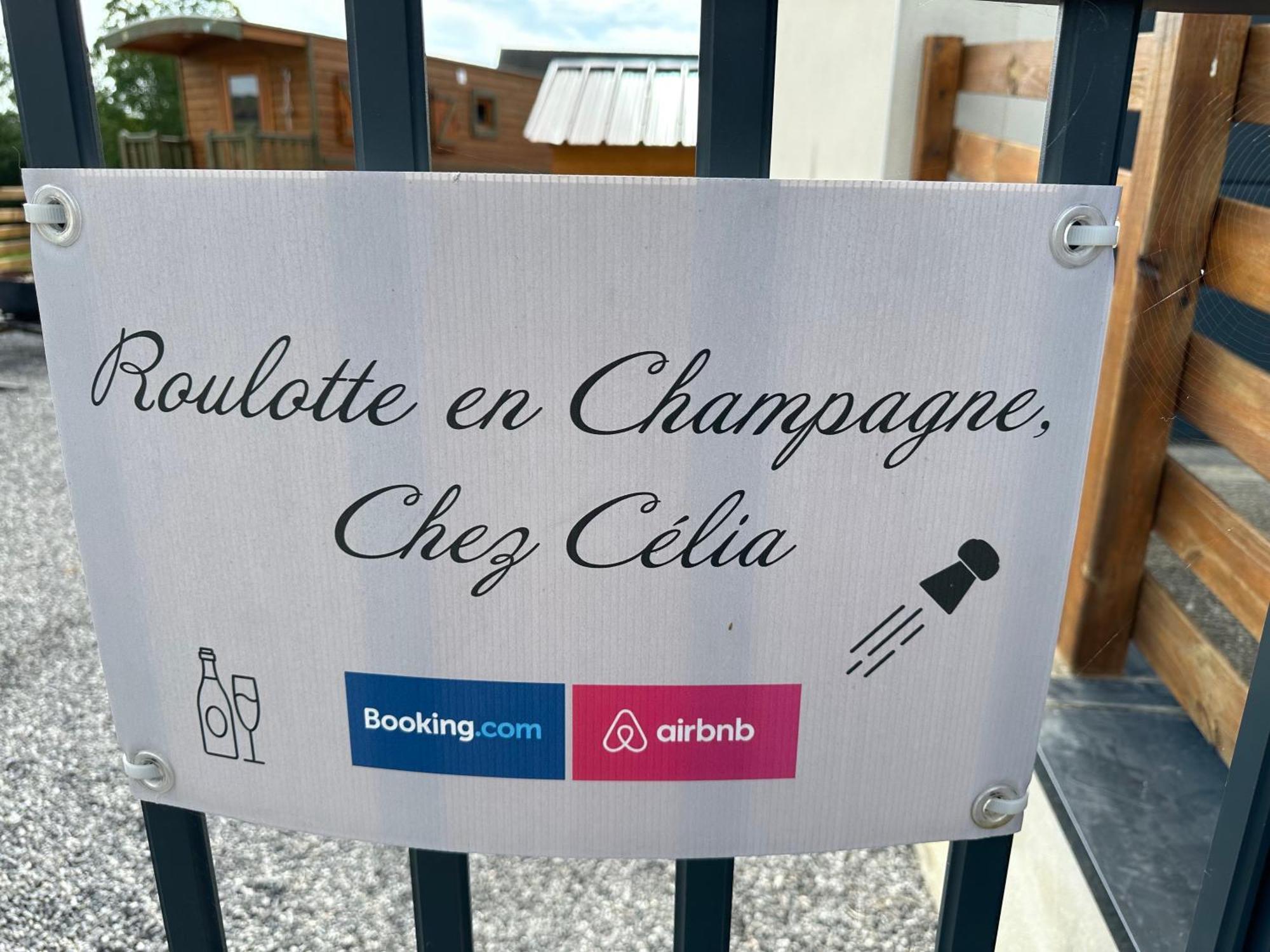 Vila Chez Celia, Roulotte En Champagne Fleury-la-Riviere Exteriér fotografie